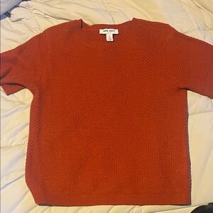 Nine West Women's Brick Red Crewneck Sweater